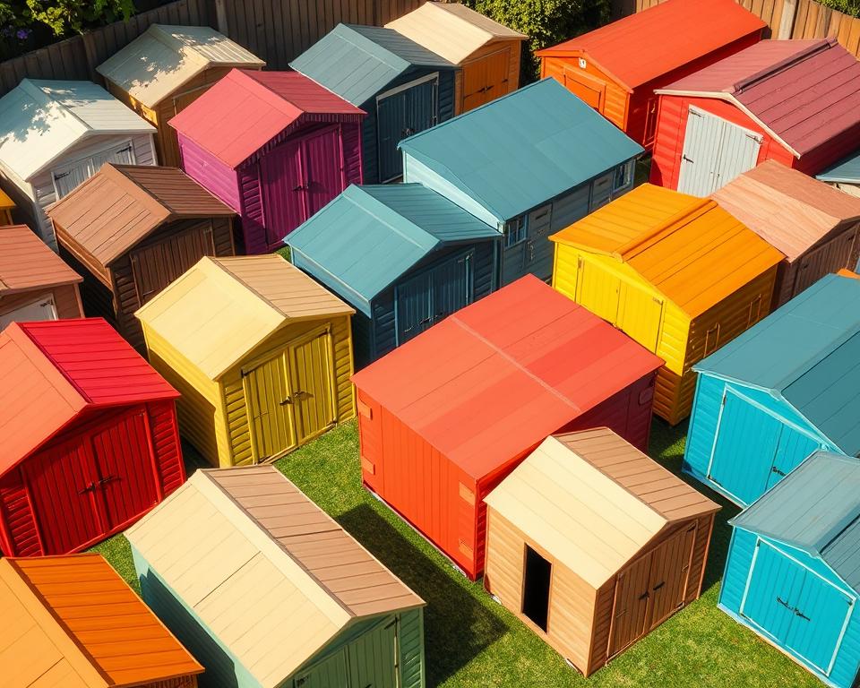 plastic shed design and colour options
