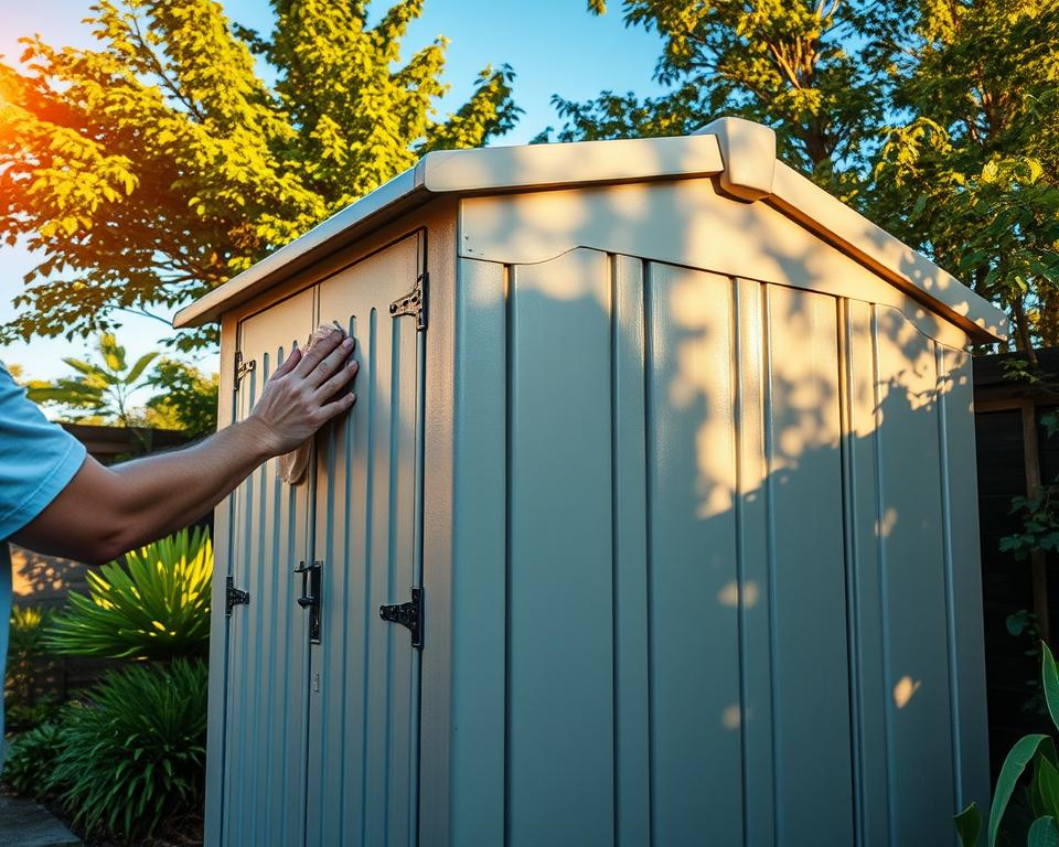 plastic shed maintenance