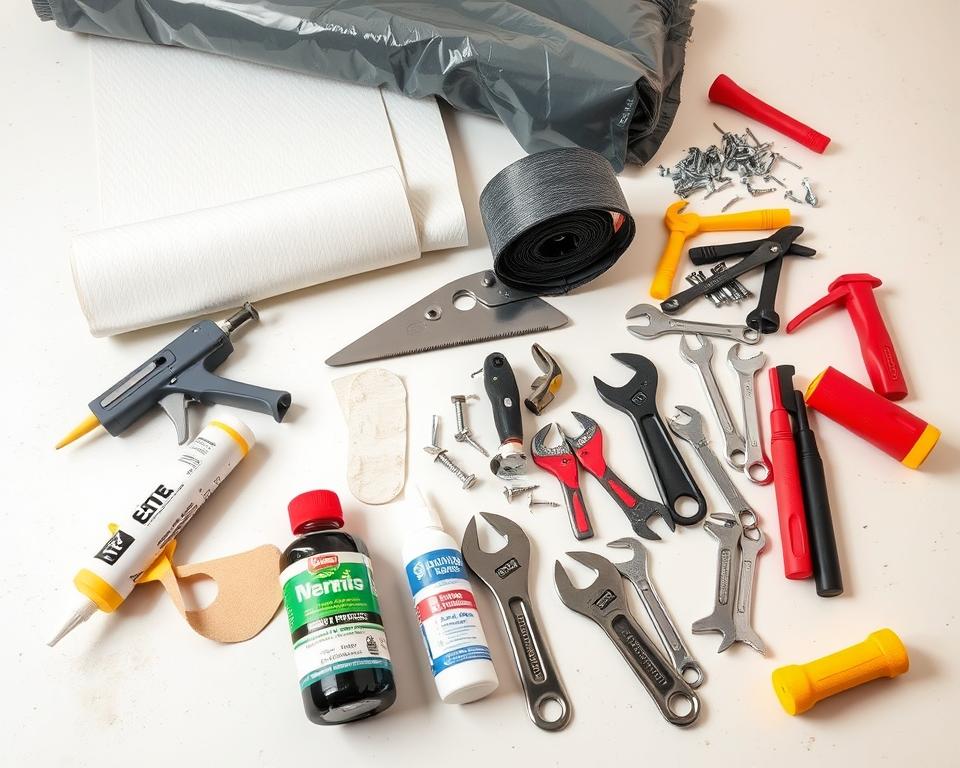 plastic shed repair tools and materials