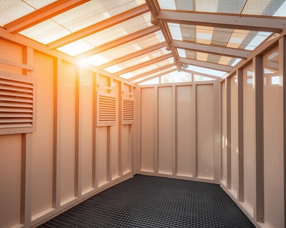 plastic shed ventilation and moisture prevention