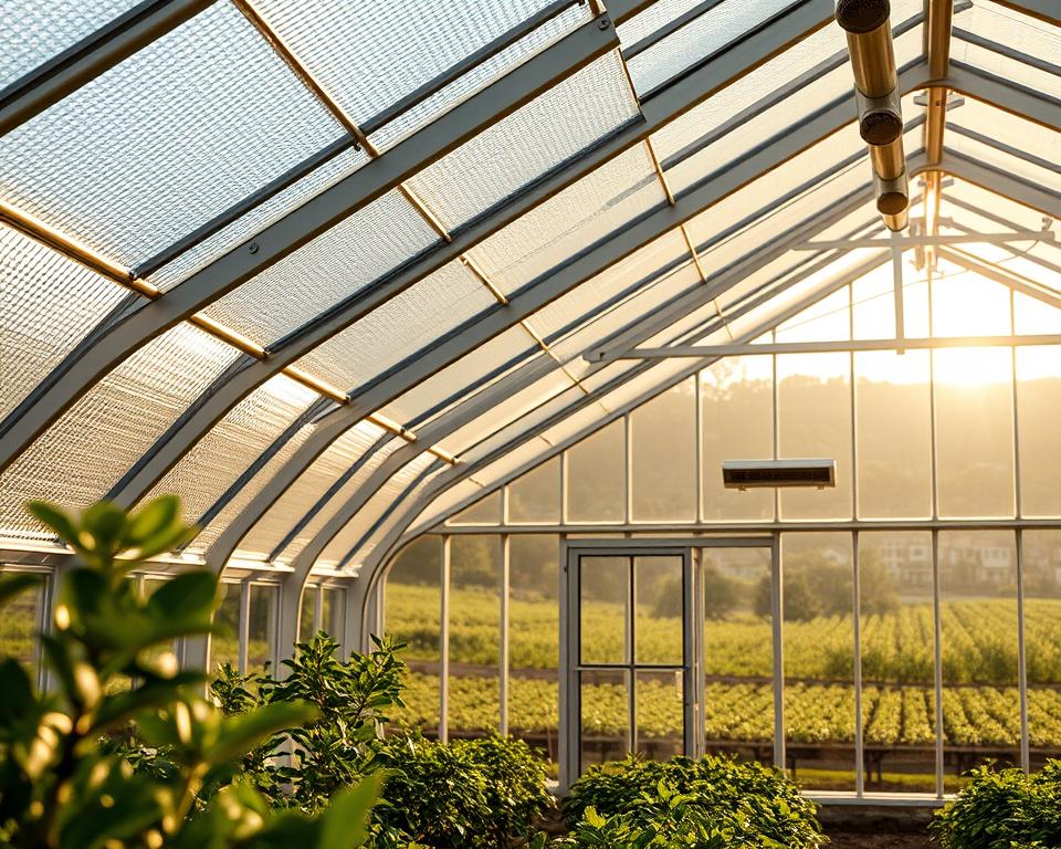 polycarbonate greenhouse insulation features