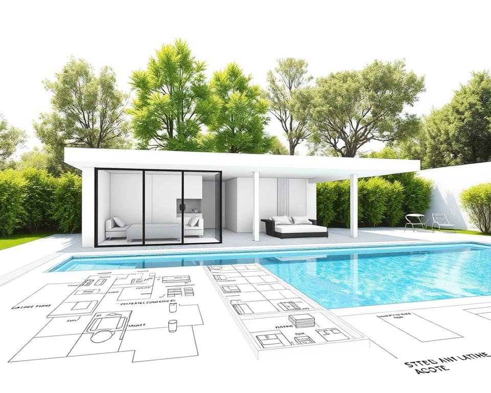 pool house design planning