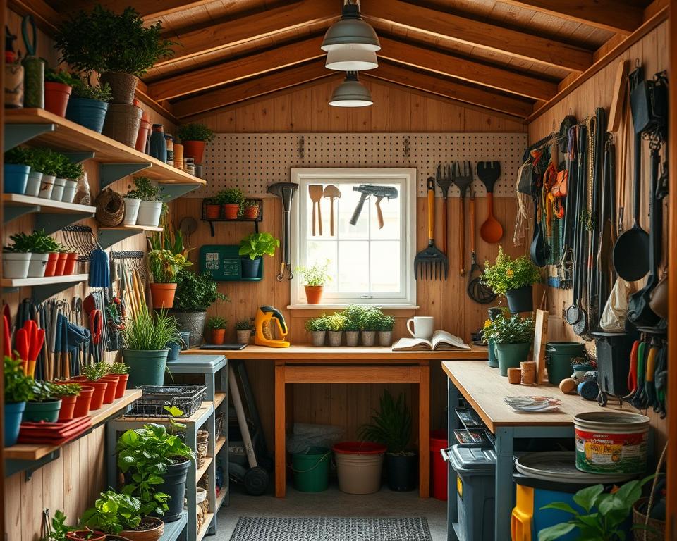 practical garden storage features