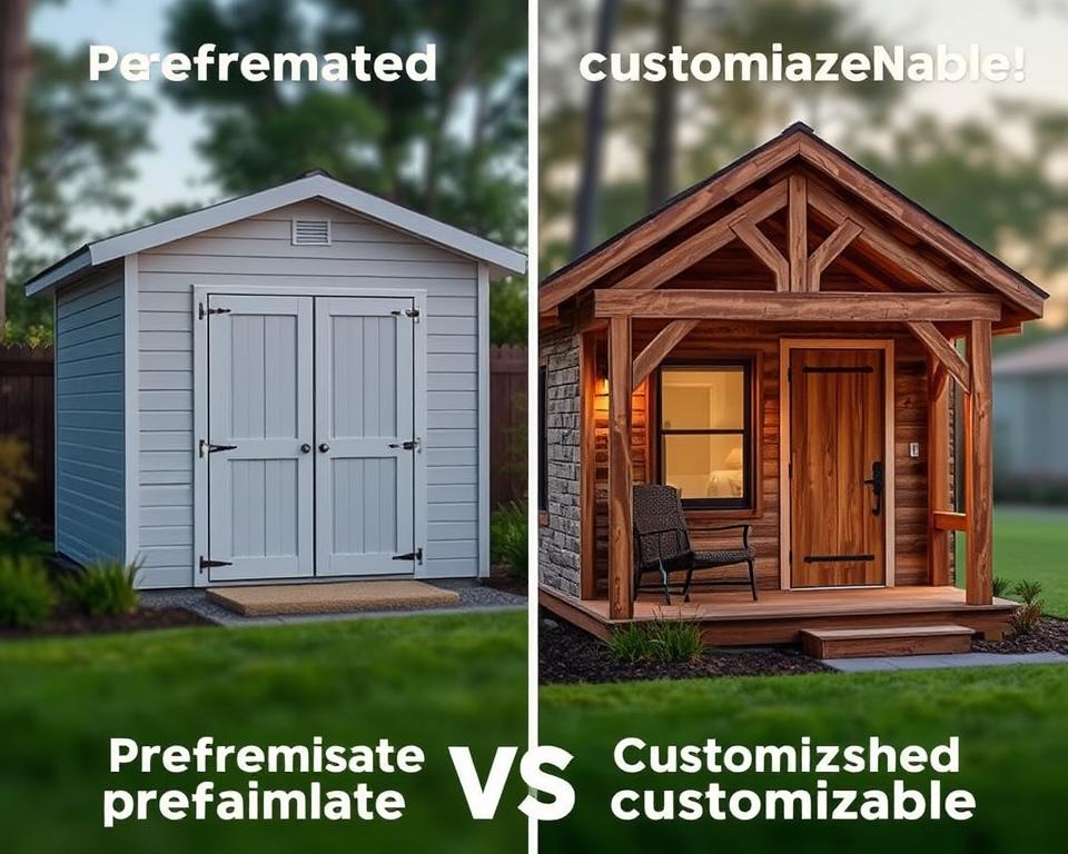 prefabricated vs customisable sheds