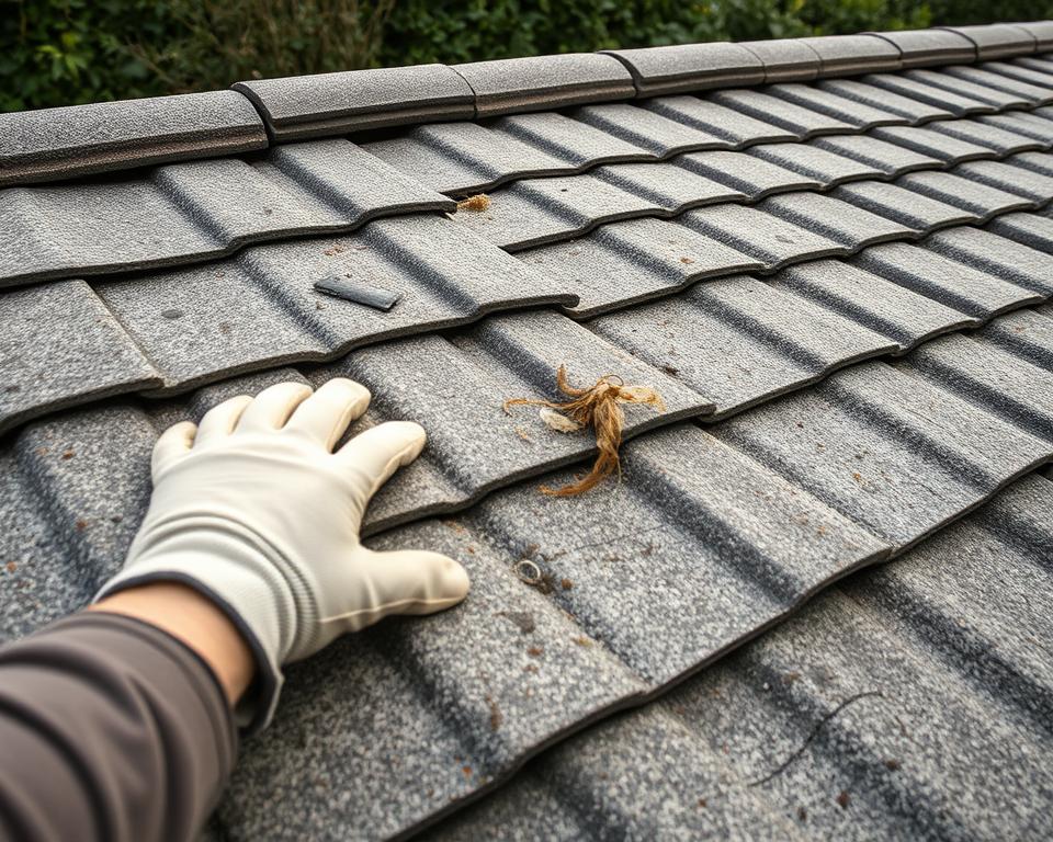 preparing shed roof surface cleaning inspection