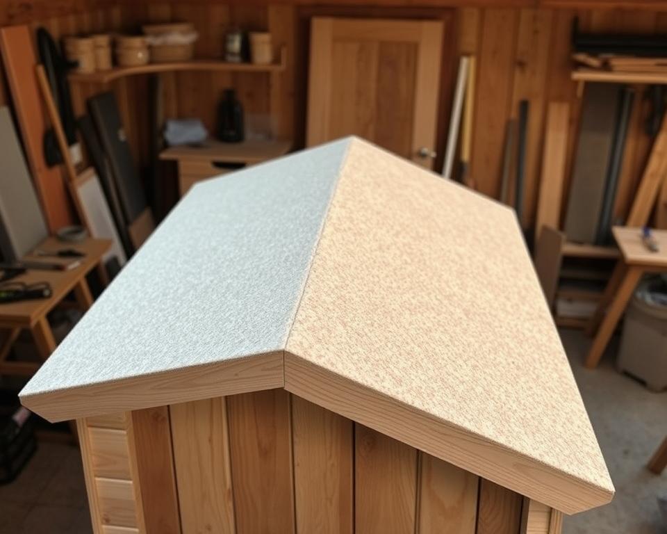 preparing shed roof surface