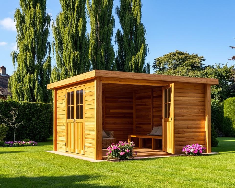 pressure treated timber garden building