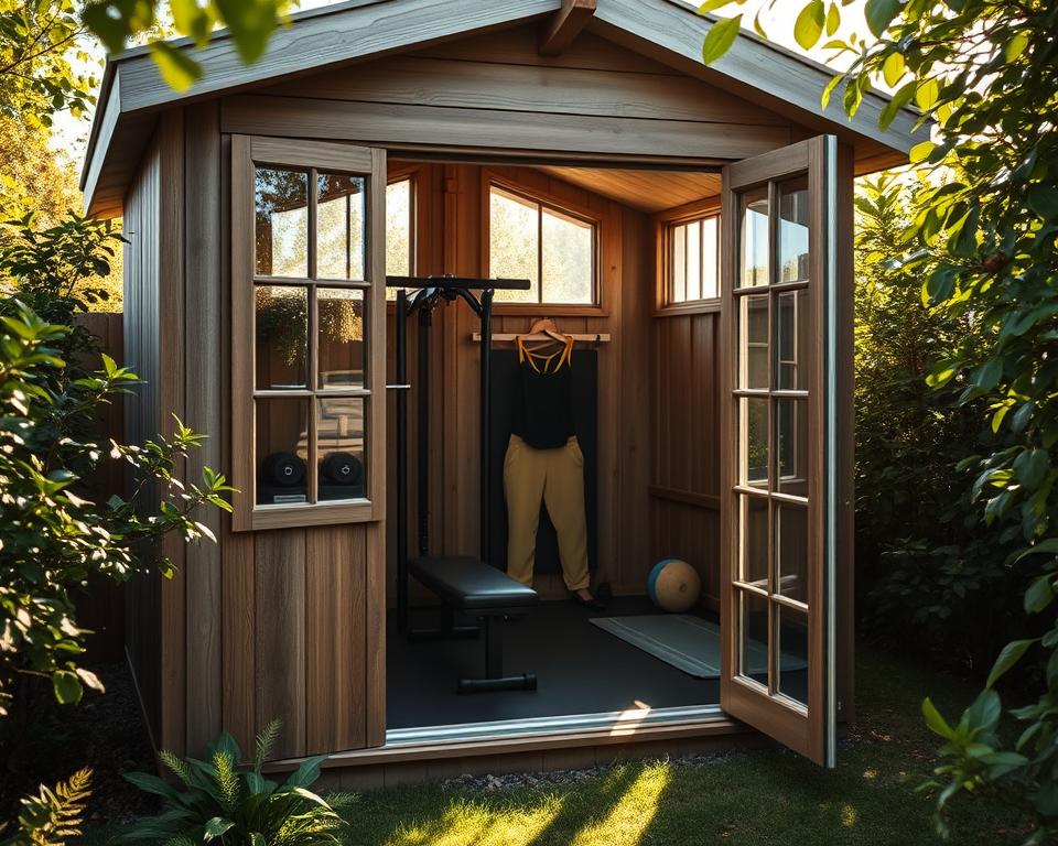private gym shed