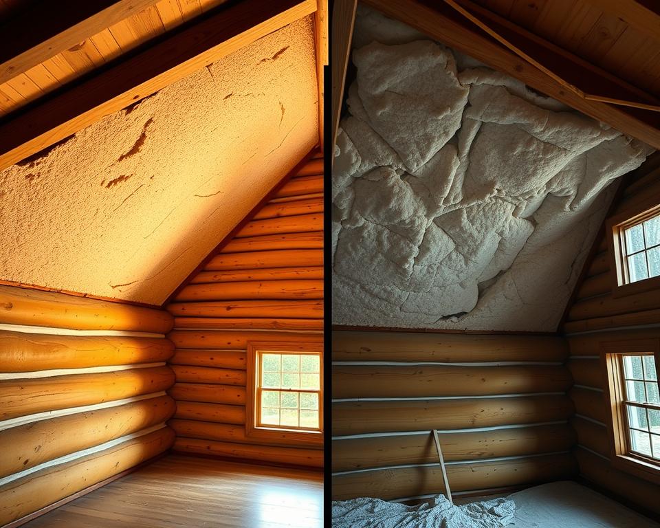professional versus DIY log cabin insulation