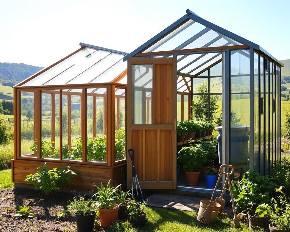 pros and cons of wood versus metal greenhouse materials