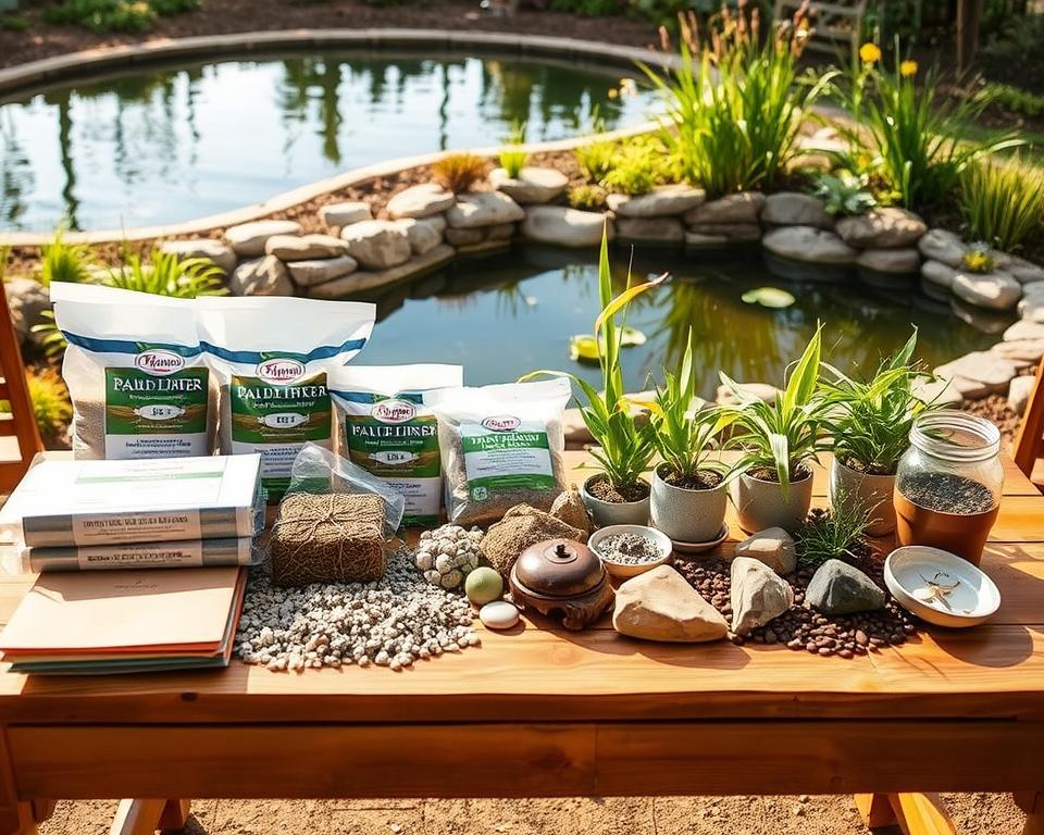 raised pond design materials