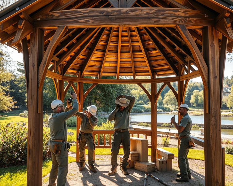 reassembling gazebo structure reassembling gazebo structure