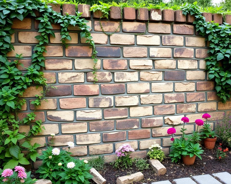 reclaimed brick for garden walls