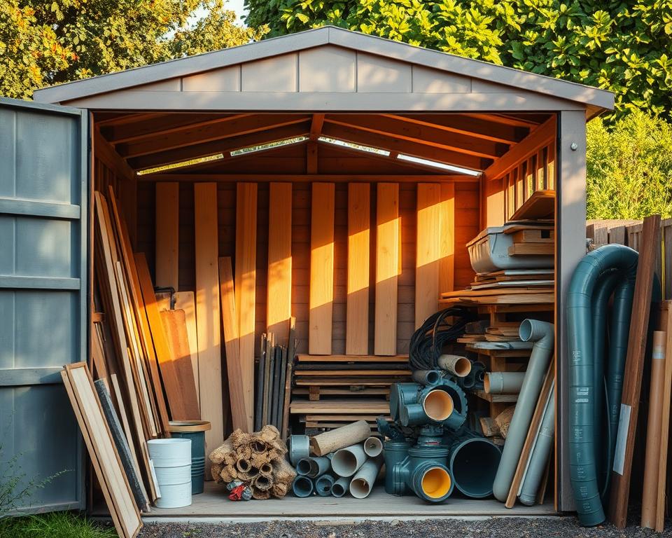 recycling shed materials