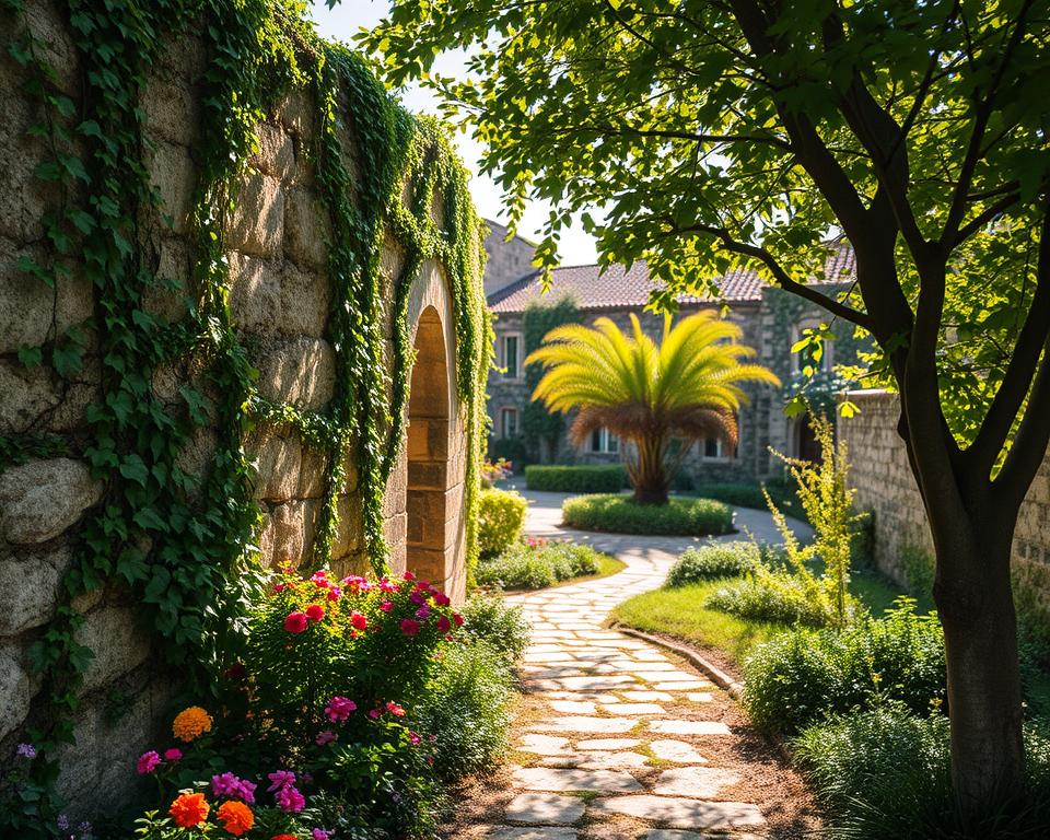 ruin wall garden design