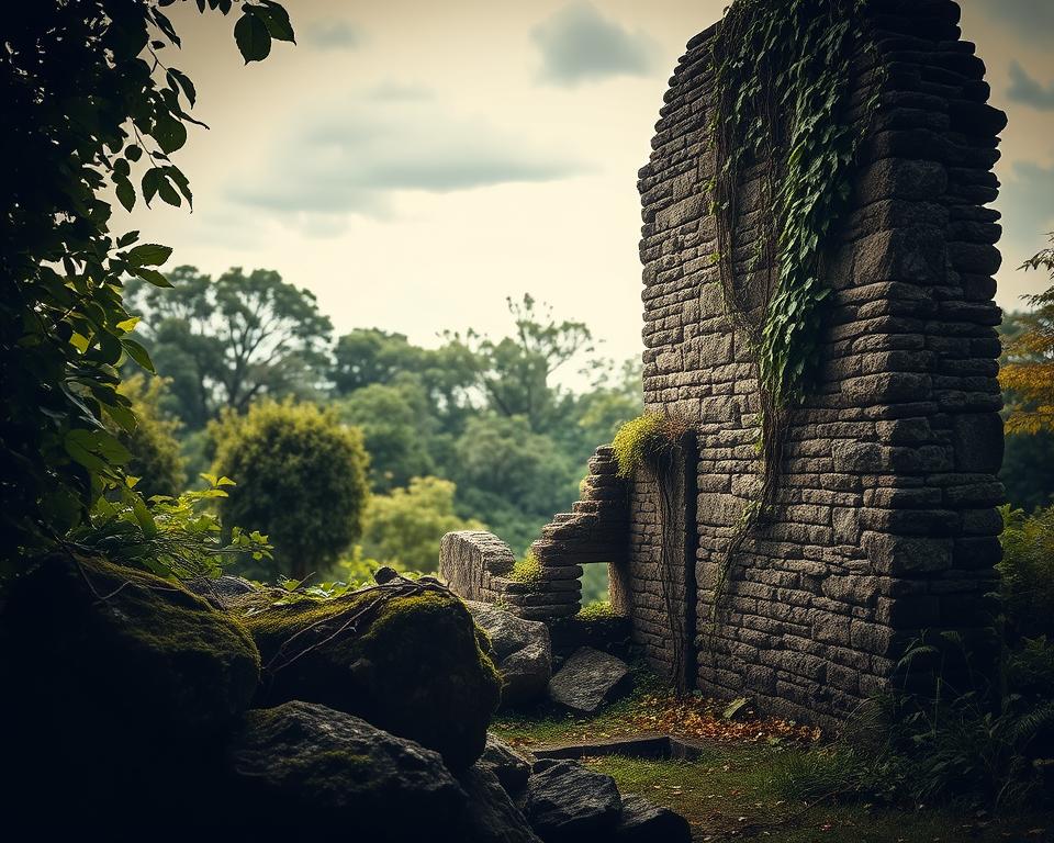 ruin wall structure