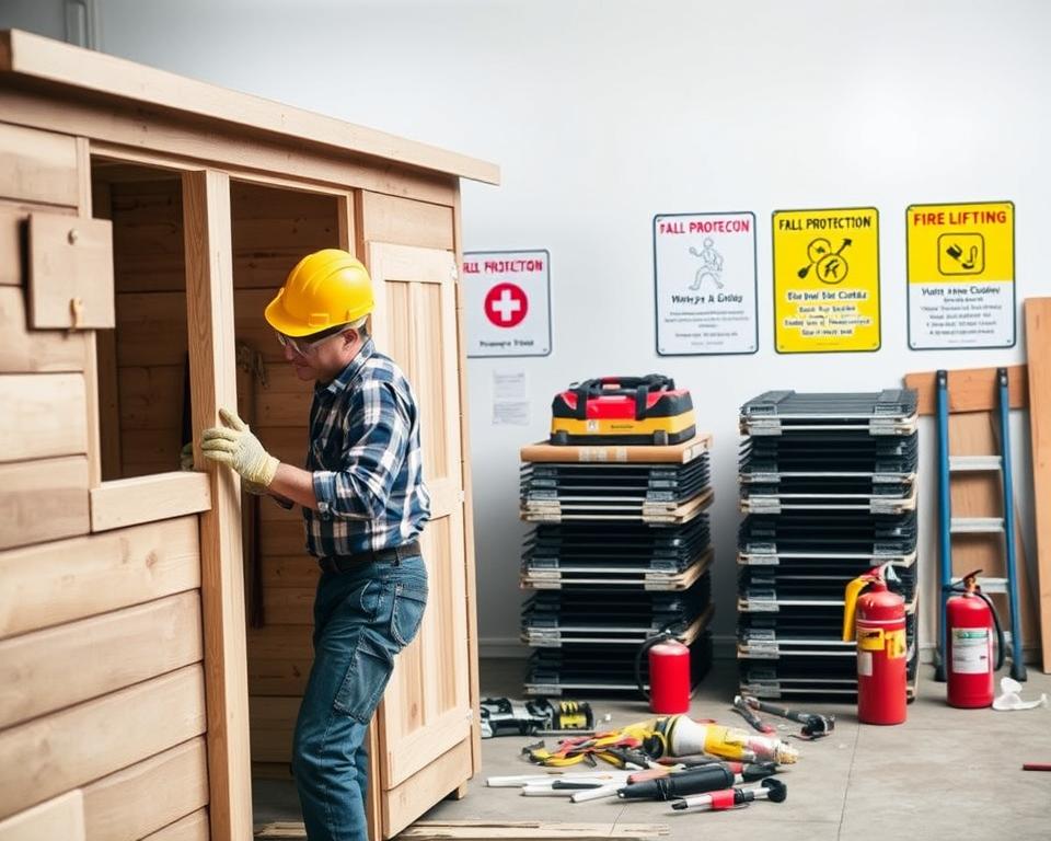 safety precautions for shed dismantling