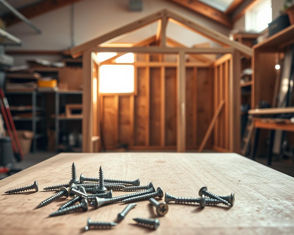 screw advantages shed construction