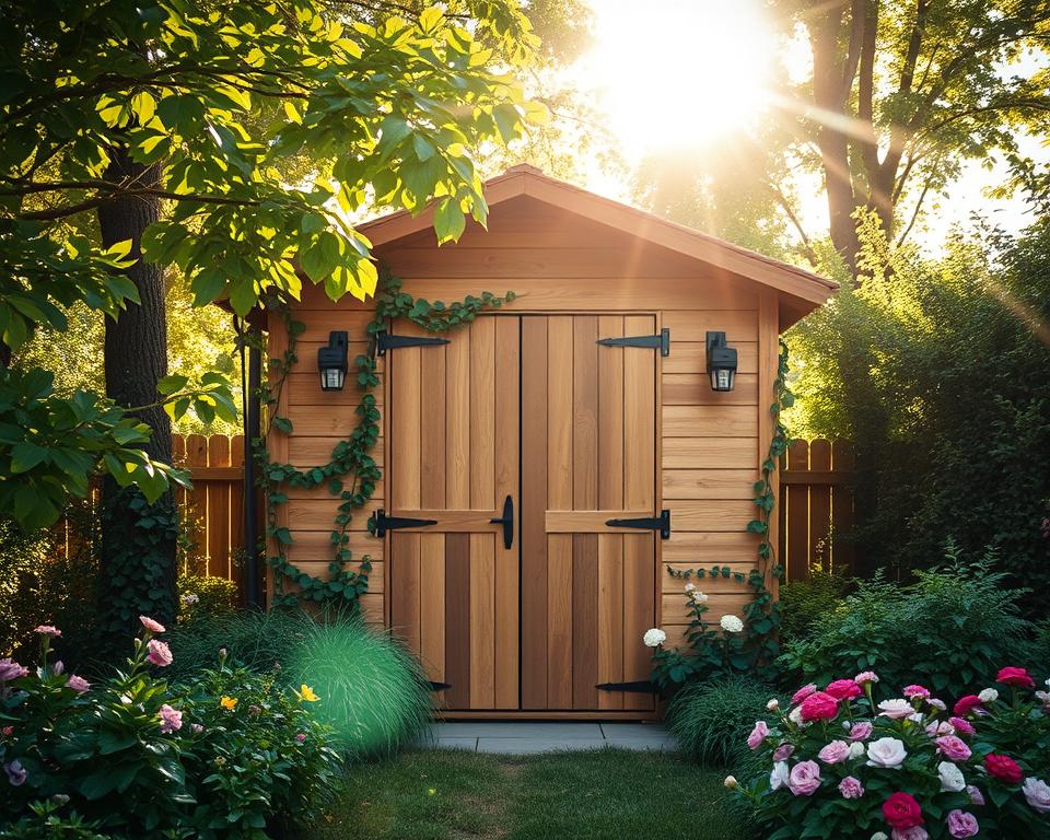 secure garden landscape shed protection