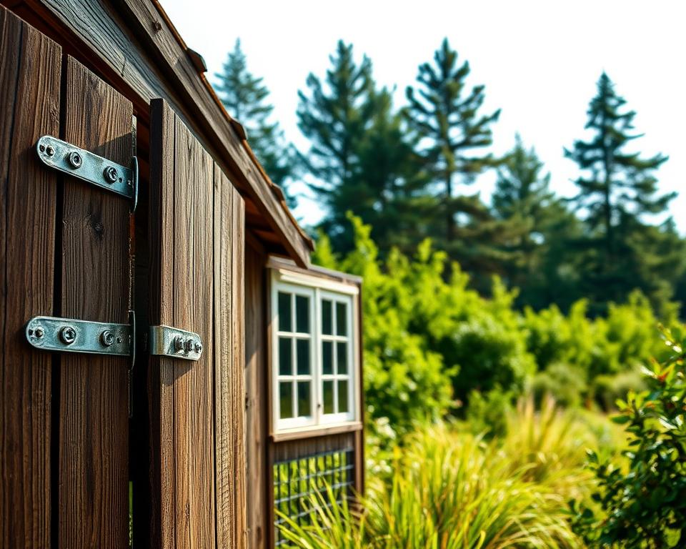 securing shed doors windows waterproofing