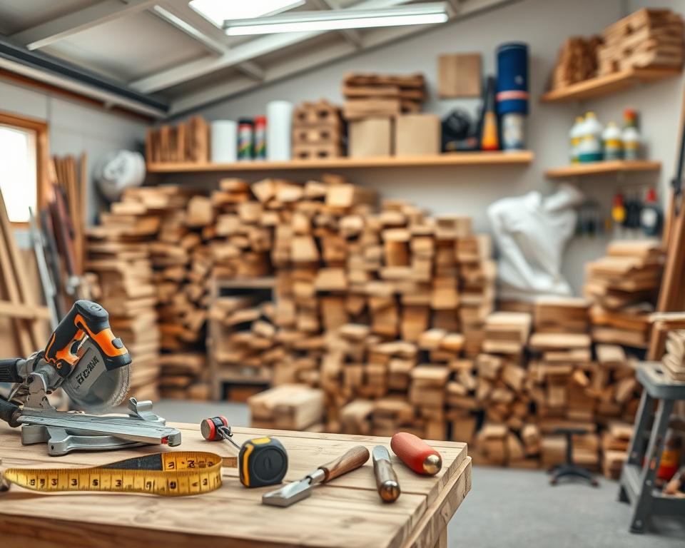 selecting materials and tools for timber storage