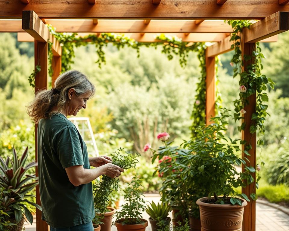 selecting pergola plants and vines