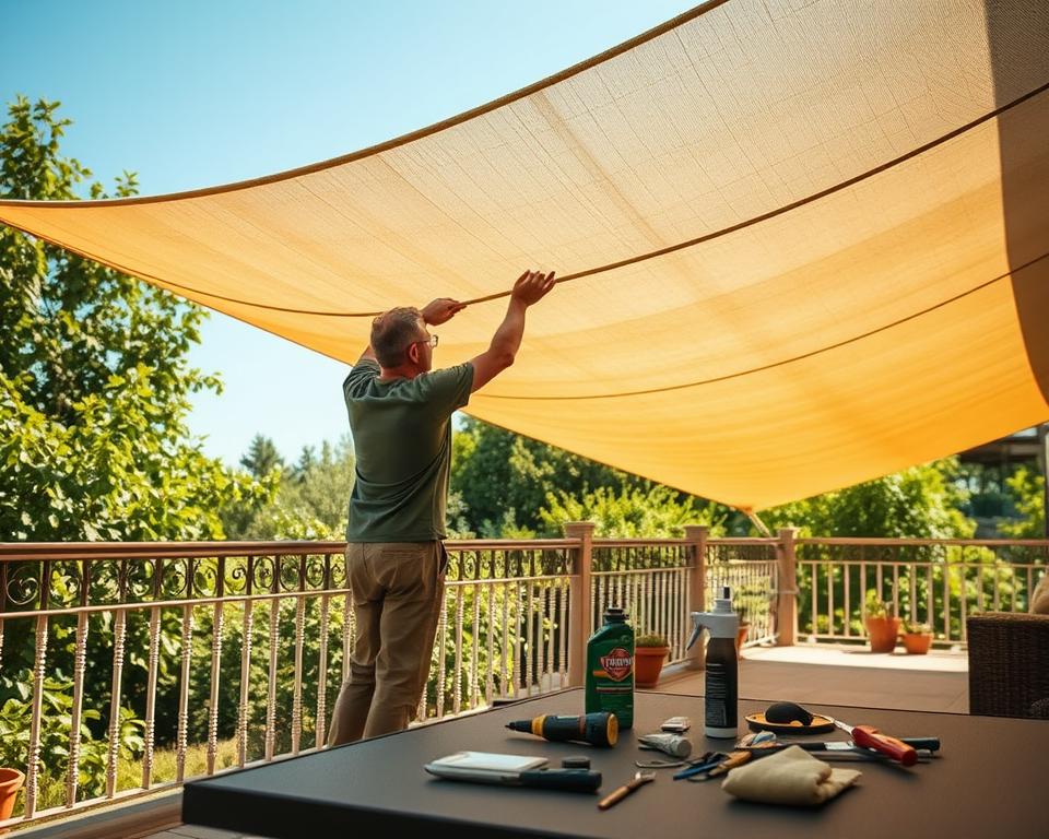 shade sail maintenance