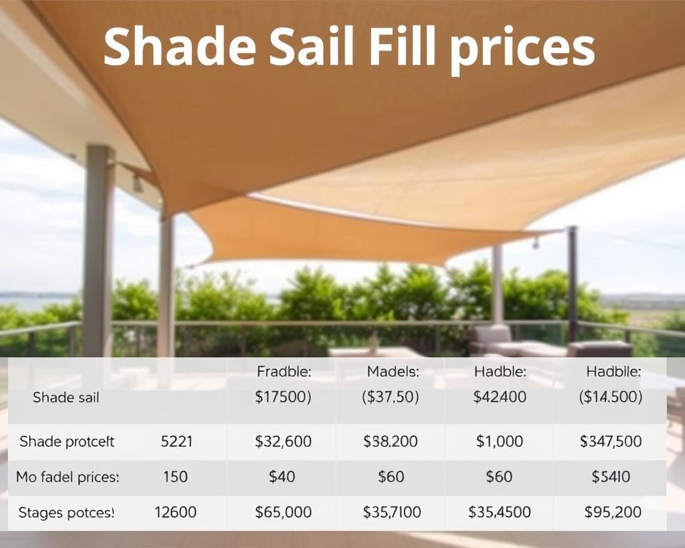 shade sails price comparison
