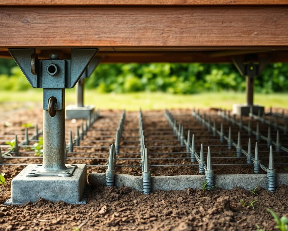 shed base anchoring and stabilisation