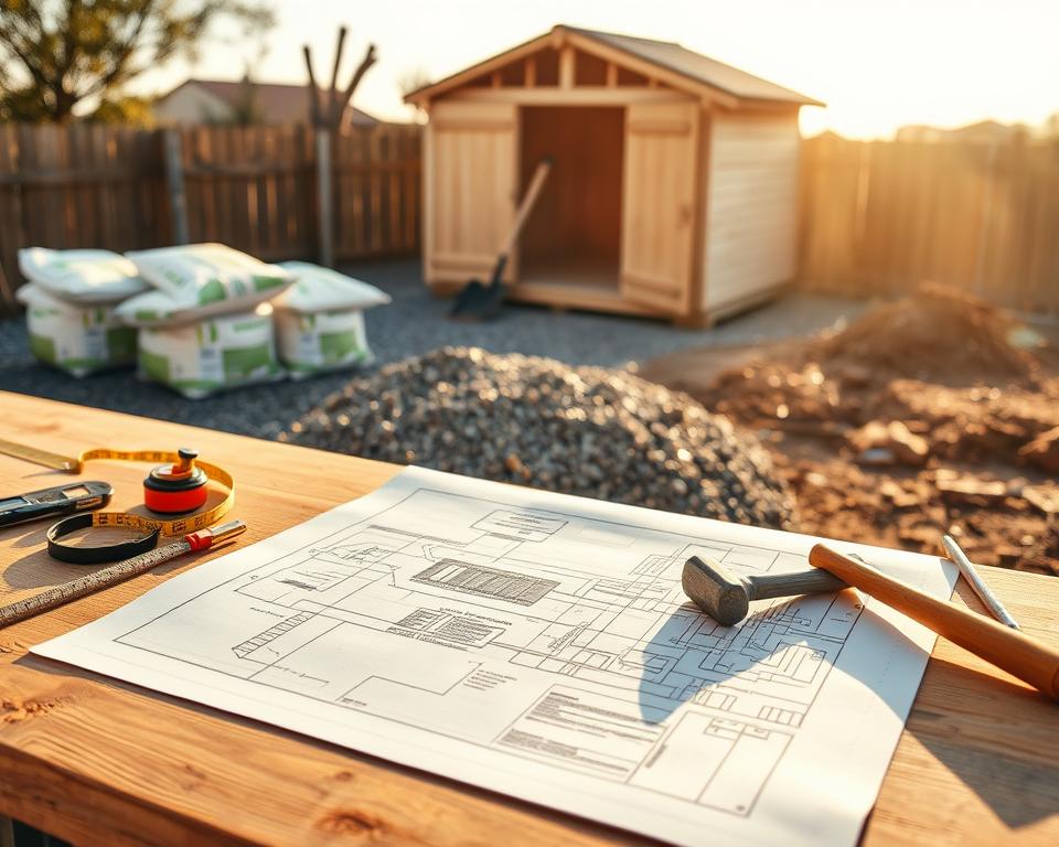 shed base preparation planning