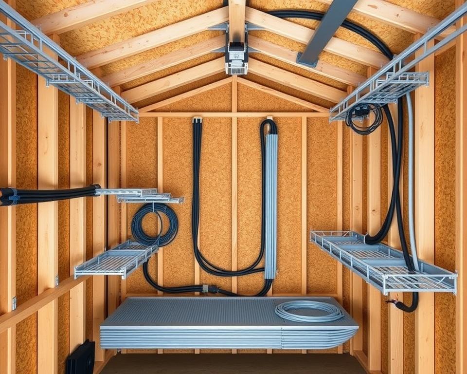 shed cable routing options