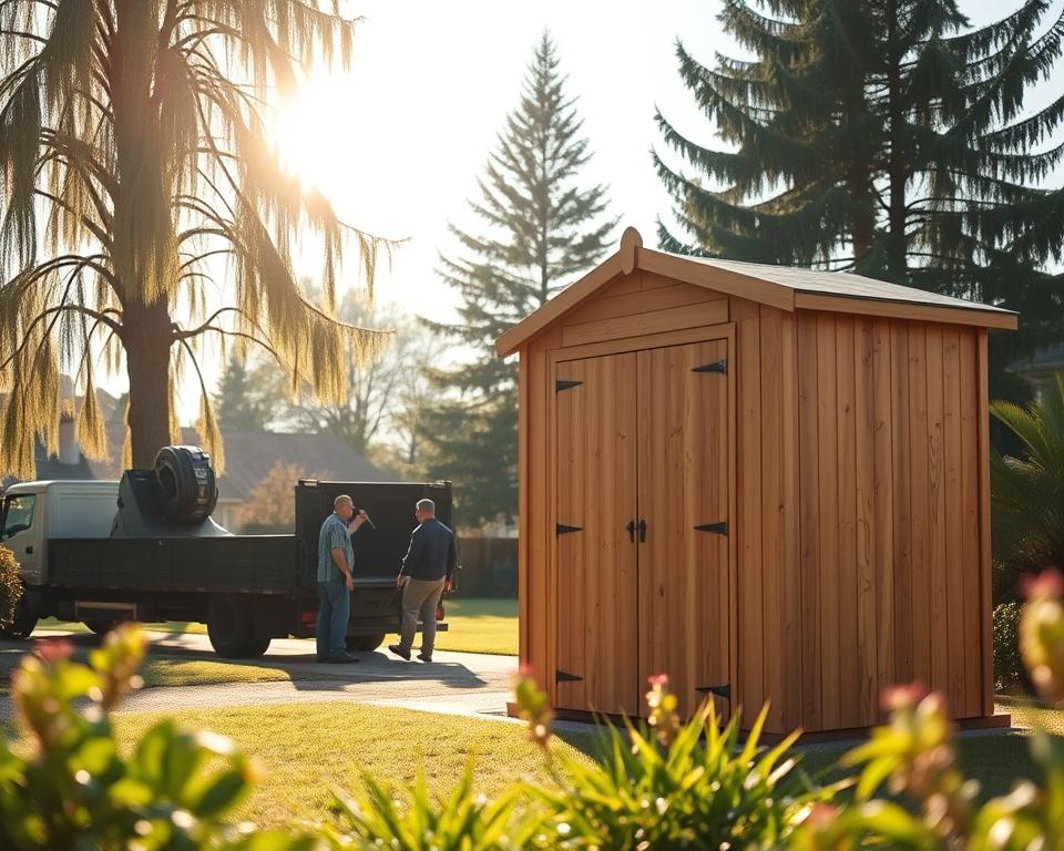 shed delivery and installation