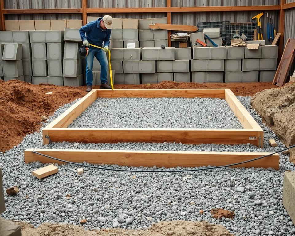 shed foundation preparation