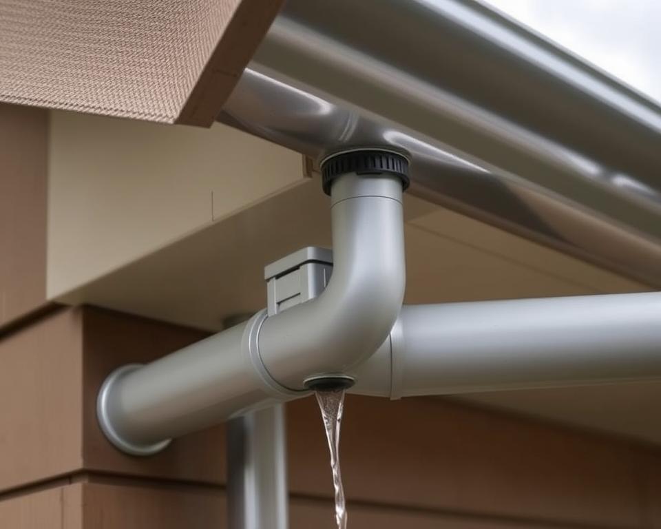 shed gutter drainage system