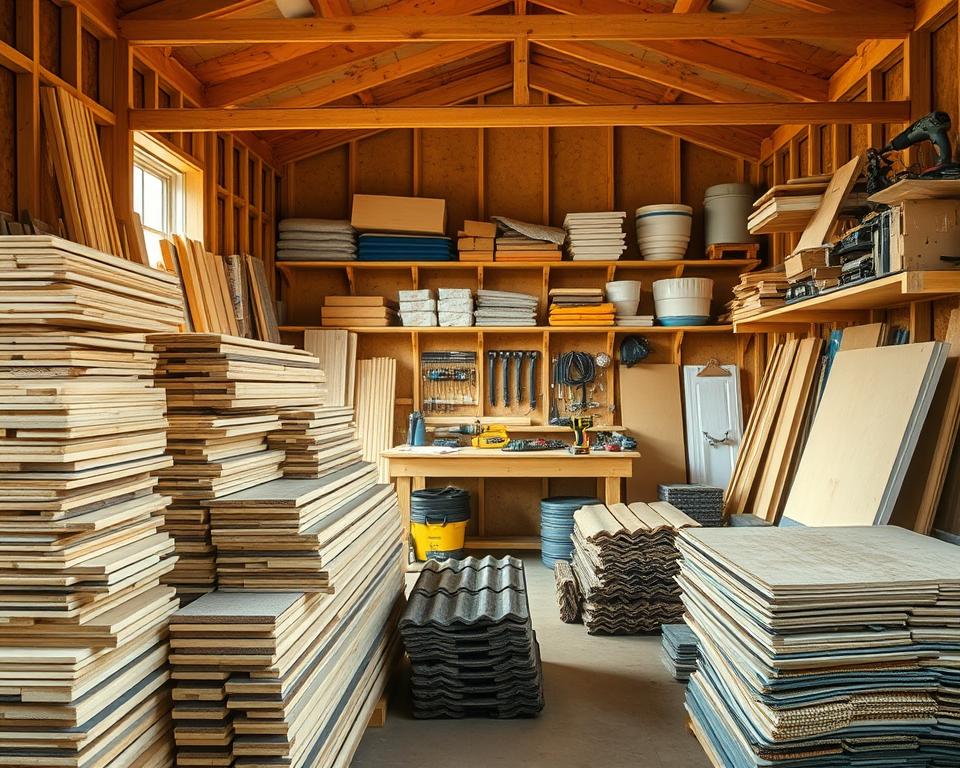 shed materials construction timeframes