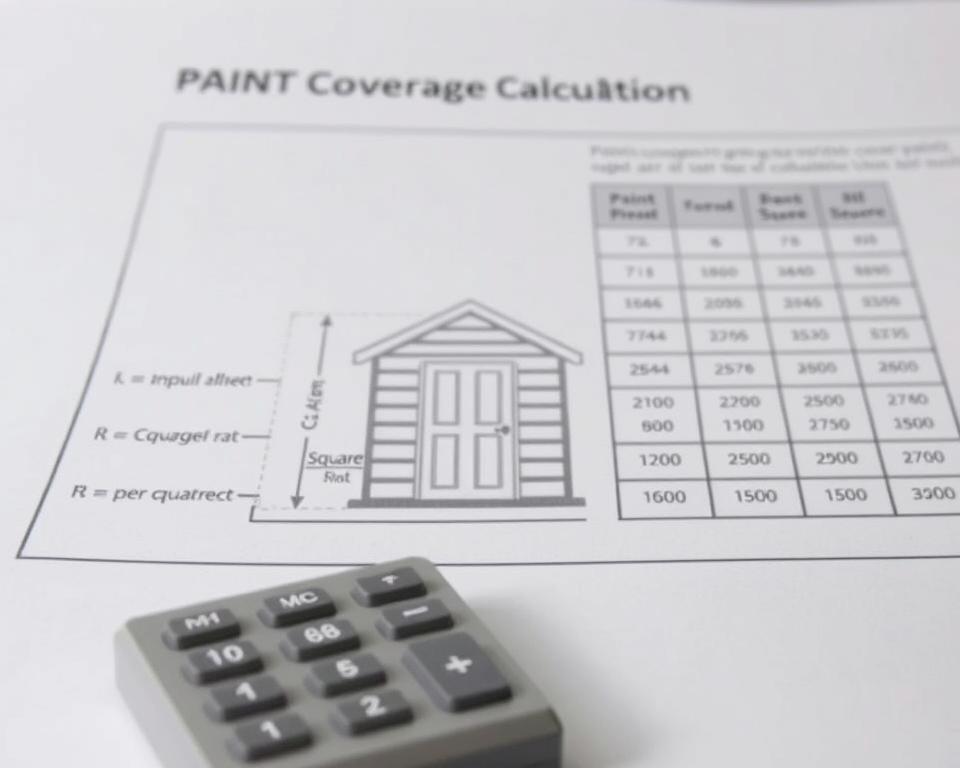 shed paint coverage calculation