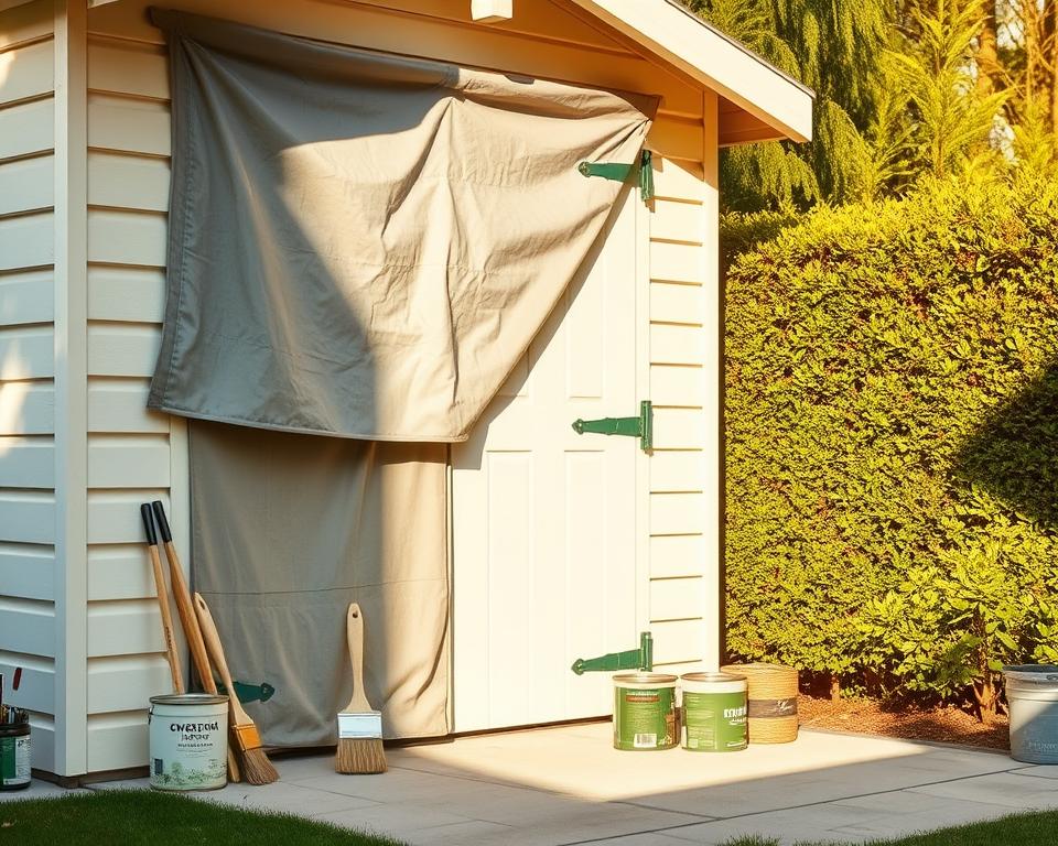 shed painting weather protection