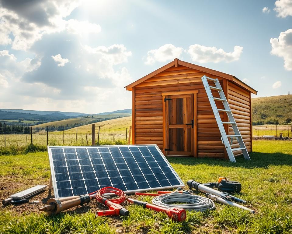 shed solar installation preparation shed solar installation preparation