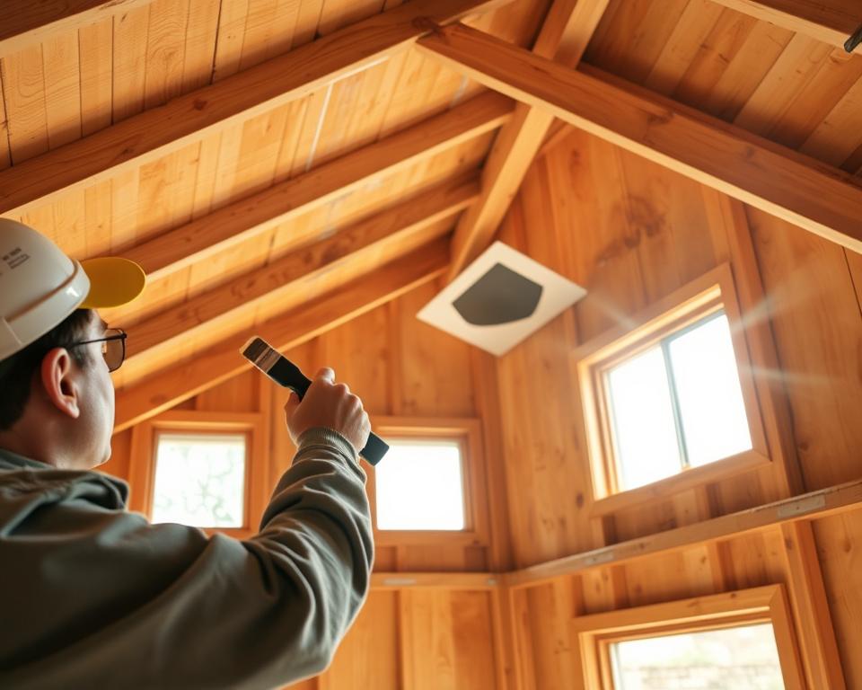 shed ventilation and sealant application