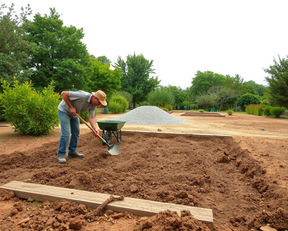 site preparation for garden building foundations