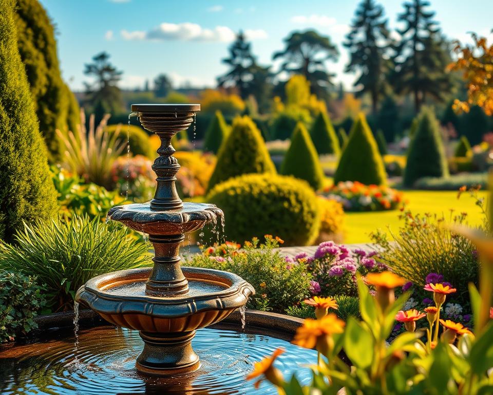 solar fountain placement