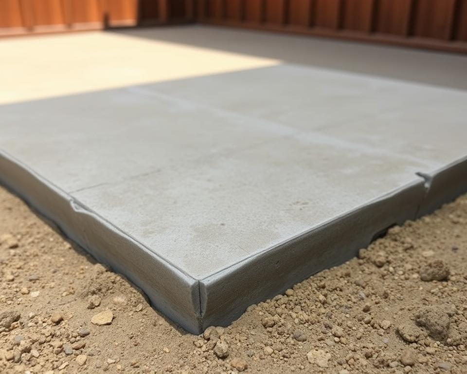 solid shed foundation base