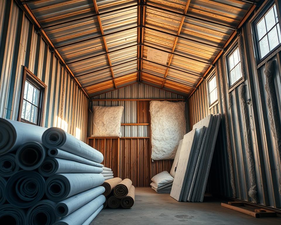 soundproofing insulation techniques metal shed