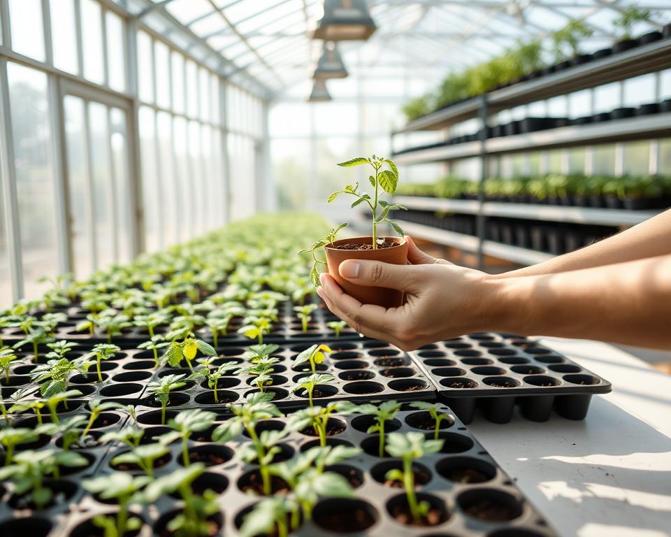 starting tomato seeds indoors