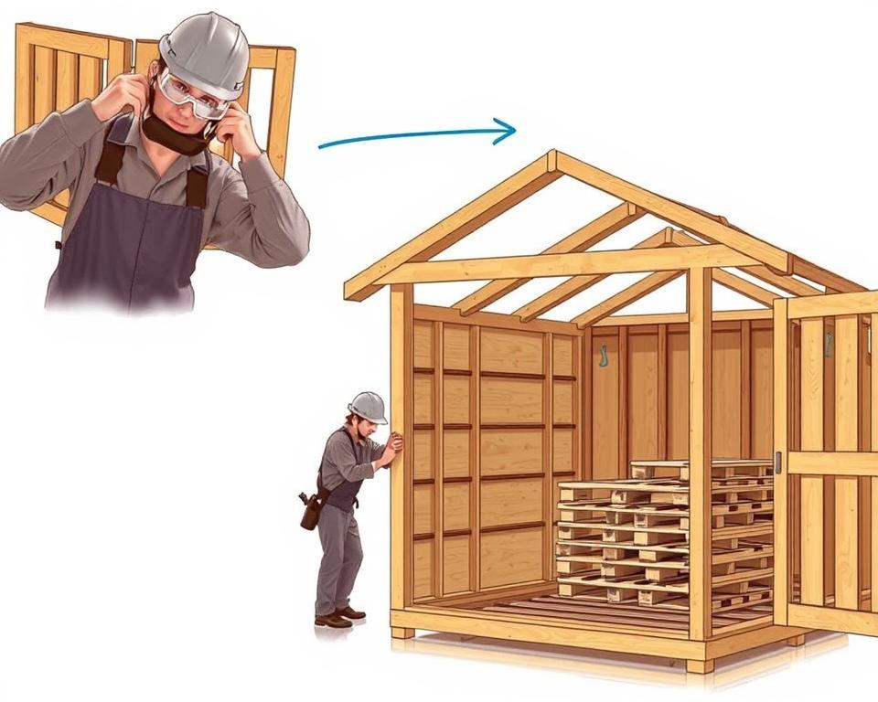step by step shed dismantling
