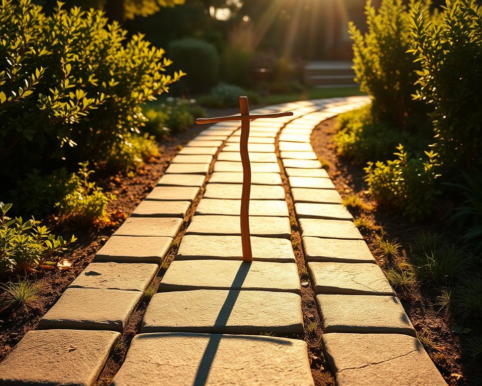 stick sundial shadow