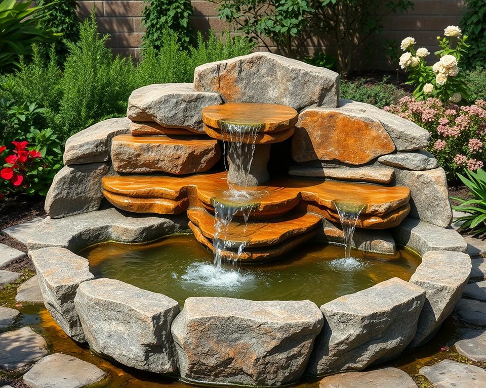 stone fountain