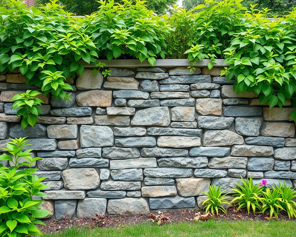 stone garden wall cladding UK