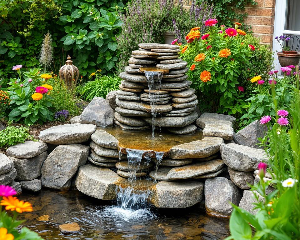 stone stack water features UK