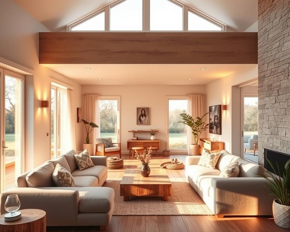 summer house interior design lighting